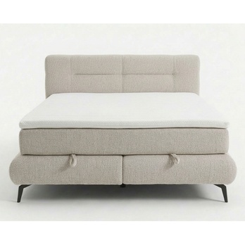 Postel s matrací PARROT šedobéžová, 180x200 cm 4