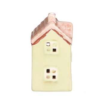 Dekorace domek s LED PARTHENA zelená, šířka 6 cm 2