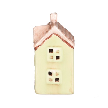 Dekorace domek s LED PARTHENA zelená, šířka 6 cm 4