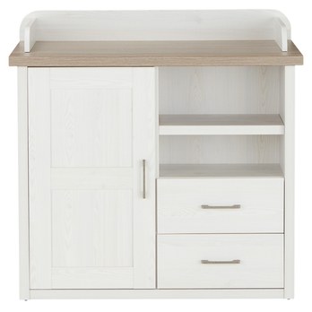 Přebalovací komoda  PARVATI pinie bílá/dub truffel 4