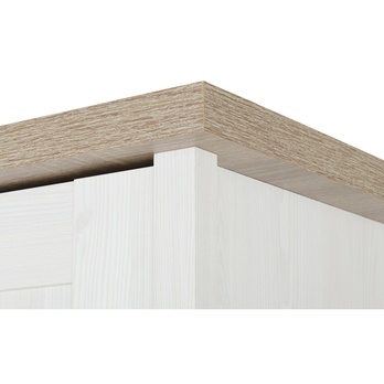 Šatní skříň  PARVATI pinie bílá/dub truffel, šířka 148 cm 5