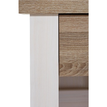Noční stolek PARVATI pinie bílá/dub truffel 7