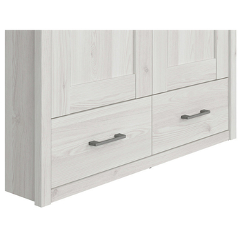 Šatní skříň  PARVATI pinie bílá/dub truffel, šířka 106 cm 5