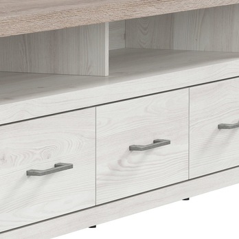 TV stolek PARVATI pinie bílá/dub truffel 5
