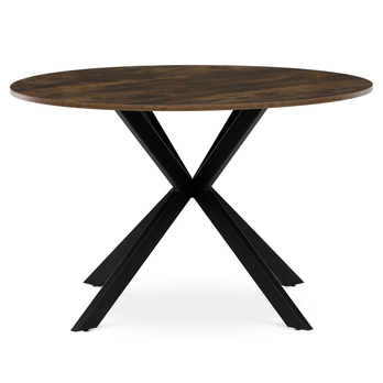 Jídelní stůl PASSAU staré dřevo/černá, průměr 120 cm 2