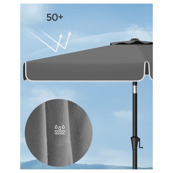 Slunečník PATIO šedá 3