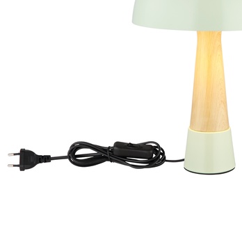 Stolní lampa PAULIN zelená/přírodní 4