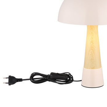 Stolní lampa PAULIN růžová/přírodní 4