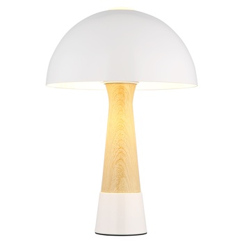 Stolní lampa PAULIN bílá/přírodní 4