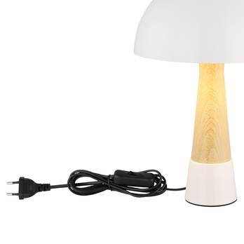 Stolní lampa PAULIN bílá/přírodní 6