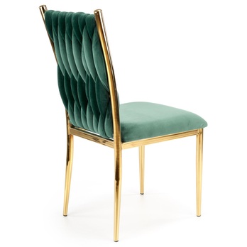 Jídelní židle PAULINA tmavě zelená 4