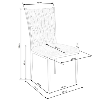 Jídelní židle PAULINA tmavě zelená 9