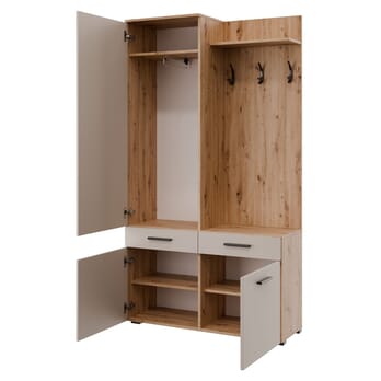 Předsíňová sestava PAVLA dub artisan/kašmírová 2