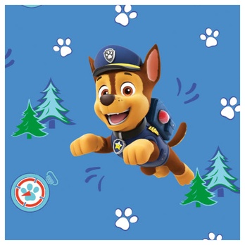 Povlečení PAW PATROL modrá, 70x90 a 140x200 cm 2