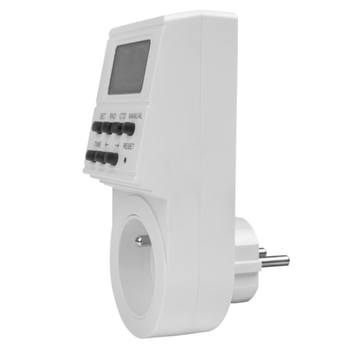 Spínací zásuvka digitální PC-ELE724-FR-00 bílá 2