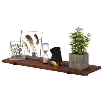 Nástěnné police PEASY hnědá, set 2 ks 3