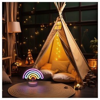 Stolní LED lampa PELANGI bílá/vícebarevná 2