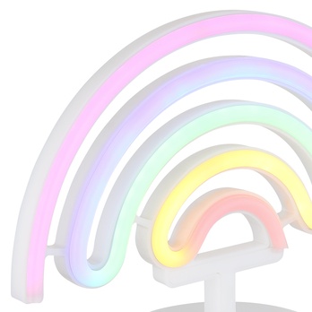 Stolní LED lampa PELANGI bílá/vícebarevná 3