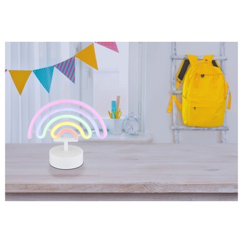 Stolní LED lampa PELANGI bílá/vícebarevná 1