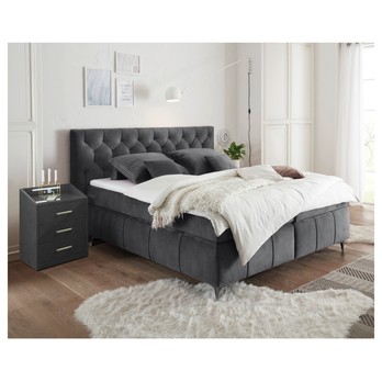 Postel boxspring PEMBROKE 8 antracitová, 180x200 cm 1