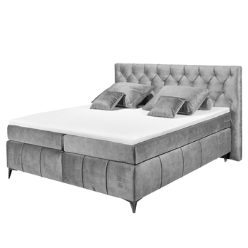 Postel boxspring PEMBROKE 8 světle šedá, 180x200 cm 2