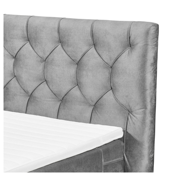 Postel boxspring PEMBROKE 8 světle šedá, 180x200 cm 3