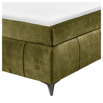 Postel boxspring PEMBROKE 8 olivová, 180x200 cm 4