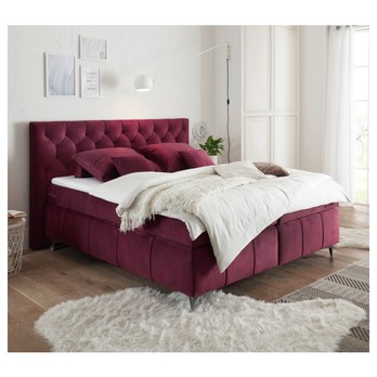 Postel boxspring PEMBROKE 8 vínová, 180x200 cm 1
