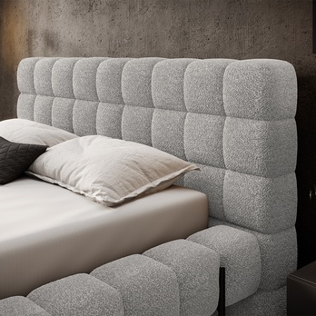 Postel s roštem PENNA šedá, 180x200 cm 5