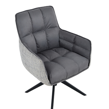 Jídelní židle PEREA II tmavě šedá/šedá 4