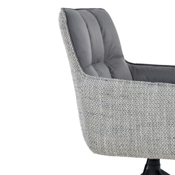 Jídelní židle PEREA II tmavě šedá/šedá 6