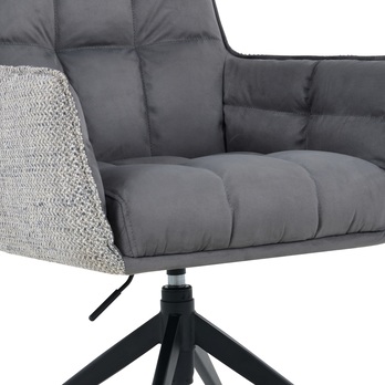 Jídelní židle PEREA II tmavě šedá/šedá 7