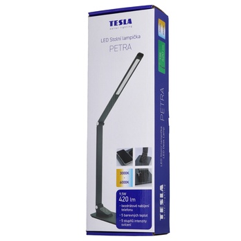 Stolní LED lampa PETRA černá 5