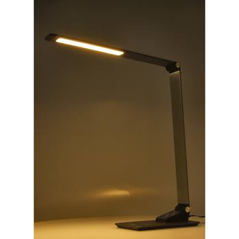Stolní LED lampa PETRA stříbrná 1