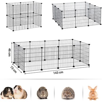 Ohrádka pro domácí zvířata PETS II kov/plast 6