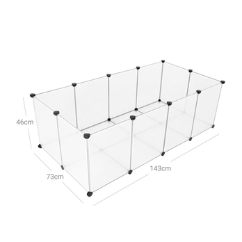 Ohrádka pro domácí zvířata PETS průhledná, tvrzený plast 5