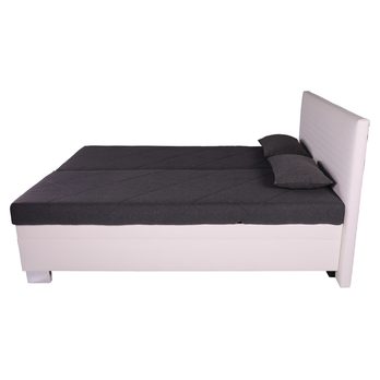 Postel s matrací PETTIGO bílá/šedá, 160x200 cm 5