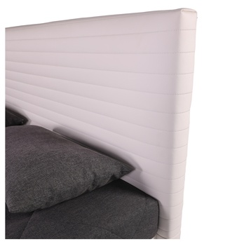 Postel s matrací PETTIGO bílá/šedá, 160x200 cm 6