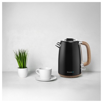 Rychlovarná konvice PHILCO PHWK 1711B černá/hnědá, objem 1,7 l 1