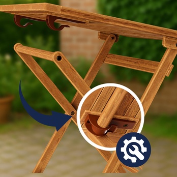 Zahradní set PIECE hnědá 5