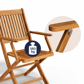 Zahradní set PIECE hnědá 8