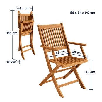 Zahradní set PIECE hnědá 9