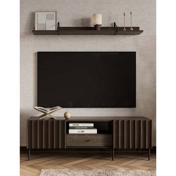 TV komoda PIEMONTE PE-03 jasan portland/černá 1