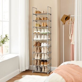 Policový botník PIER 4 šedá 1