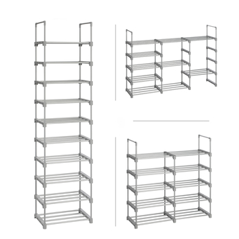 Policový botník PIER 4 šedá 3