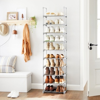 Policový botník PIER 4 šedá 4