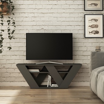 TV stolek PIPRALLA antracitová 1