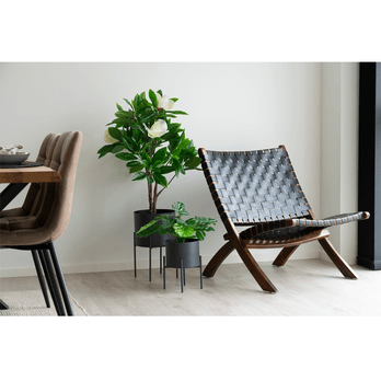 Skládací křeslo PIREGAO hnědá/černá 1