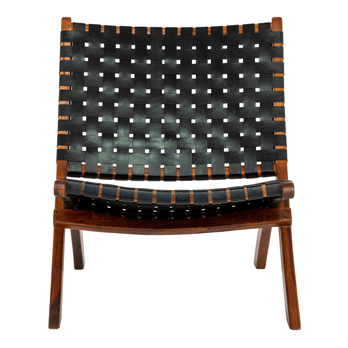 Skládací křeslo PIREGAO hnědá/černá 2