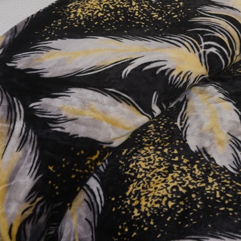 Povlečení PÍRKA žlutá/černá, 70x90 a 140x200 cm 2